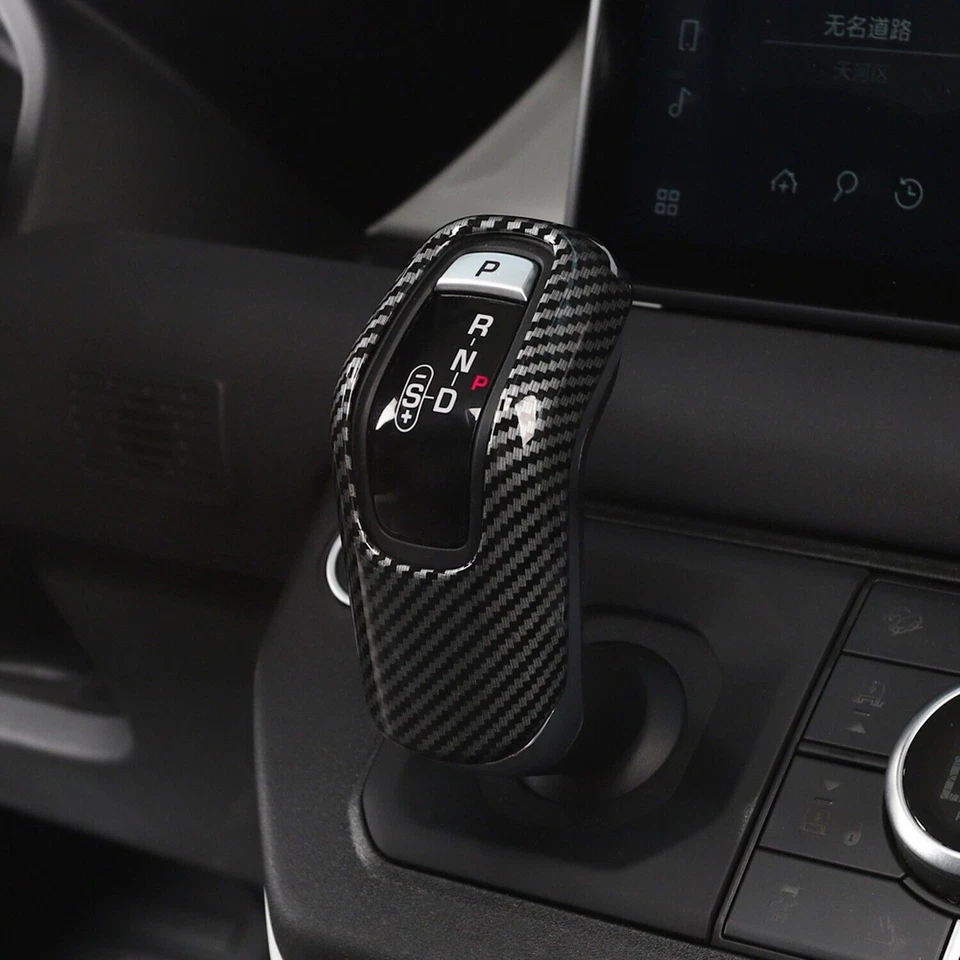Cubierta de palanca de cambios de carbono ABS para Land Rover Defender 110 20-23 Foto 3 de 4