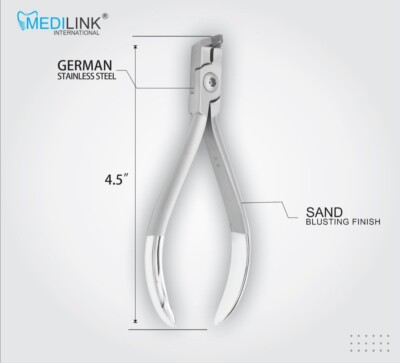 Distal end cutter   Precise wire cutter with safety mechanism , stainless steel