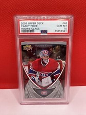 2007-08 UD Rookie Class Carey Price Rookie Card #46 PSA 10 Montréal Canadiens