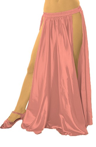Skirt High Slit Waist Midi 41 Color Side Women Wear Long Side Cut Skirt S36 - Picture 38 of 47