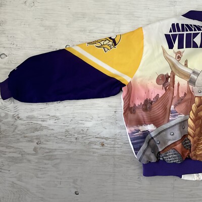 Vintage 90s Minnesota Vikings Chalk Line Fanimation NFL Football