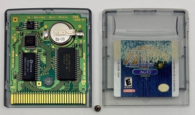 Legend of Zelda Oracle of Ages (Nintendo Game Boy Color, 2001) Saves *Authentic*