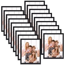 WIFTREY Black 8x10 Picture Frame Set of 18, Multi Photo Frames 8 by 10 Bulk f...
