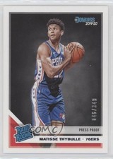 2019 Panini Donruss Rated Rookie Press Proof Silver /349 Matisse Thybulle 01i1