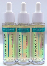 3Pk- Tanologist Medium Tan Drops Face  Body, 1.01 Fl. Oz. Each, No Exp.