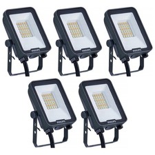 5 x Philips 108365956 Ledinaire LED Floodlights CCT IP65 (911401871386) - 10W
