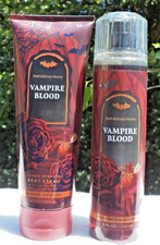 Bath  Body Works VAMPIRE BLOOD Fragrance Mist  Body Cream SET of 2 NEW 2025