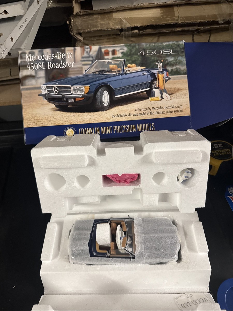 Miniature Franklin Mint Mercedes-Benz 450 SL Roadster 1973 - Échelle Inconnue - NEUVE