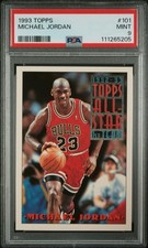 1993-94 Topps - Topps All-Star Michael Jordan #101 PSA9