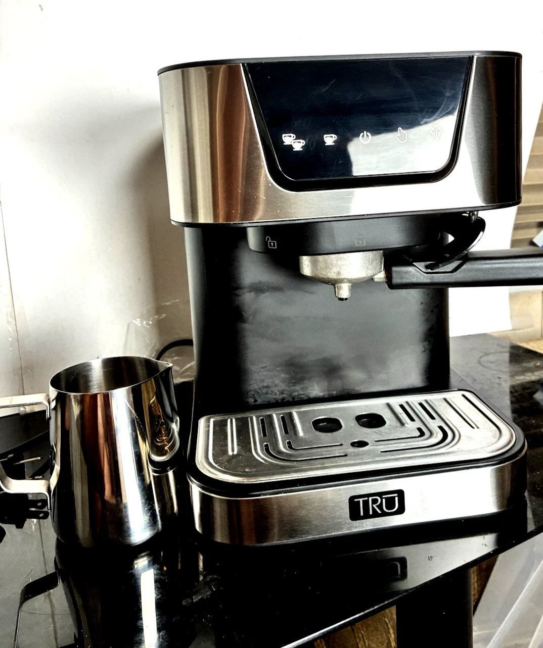 TRU CM-6000 20 Bar Espresso Machine, Milk Pitcher, Latte, Cappuccino, Mocha