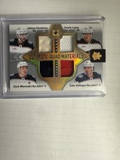 2022-23 ULTIMATE GAUDREAU LAINE WERENSKI SILLINGER QUAD MATERIALS JERSEYS /99