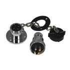 Trem Chrome 4 Pin Plug & Socket Max 3 Amp 38mm Boat Yacht Marine Electrical Conn