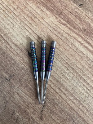 one80 Steel Darts Chameleon VHD Steeltip Dart Steeldart Regenbogenfarben
