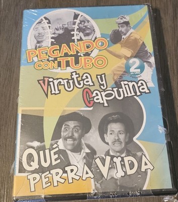 VIRUTA Y CAPULINA 2 PELICULAS EN UN DVD PEGANDO TUBO & QUE PERRA VIDA REGION 1