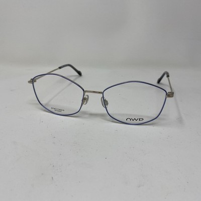 OWP EYEWEAR MOD 1450 100 53-17-135 BLUE GOLD EYEGLASSES 249A