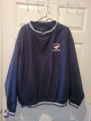 Port Authority Men's 100% Polyester CrewNeck Pullover Jacket  Navy Blue Size XL