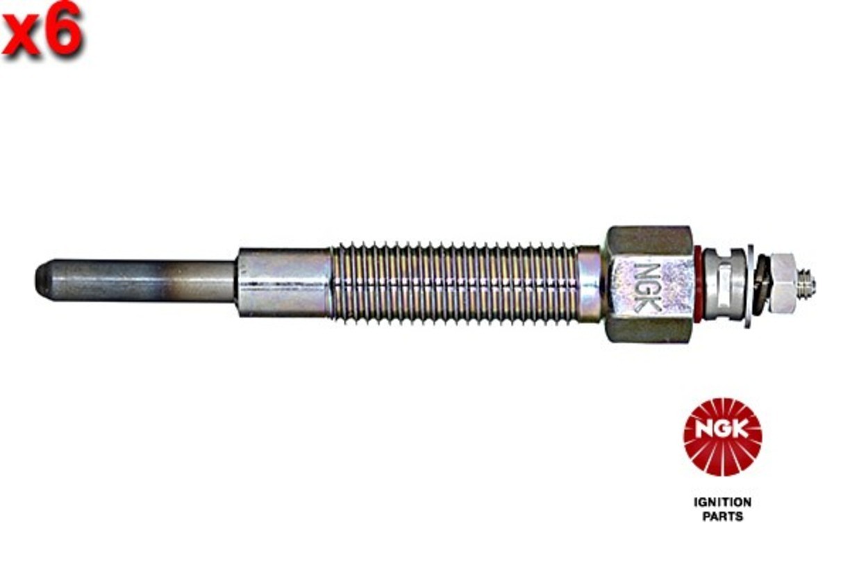 NGK 6x Glow Plug For NISSAN Patrol Gr IV 88-97 11065-10T01