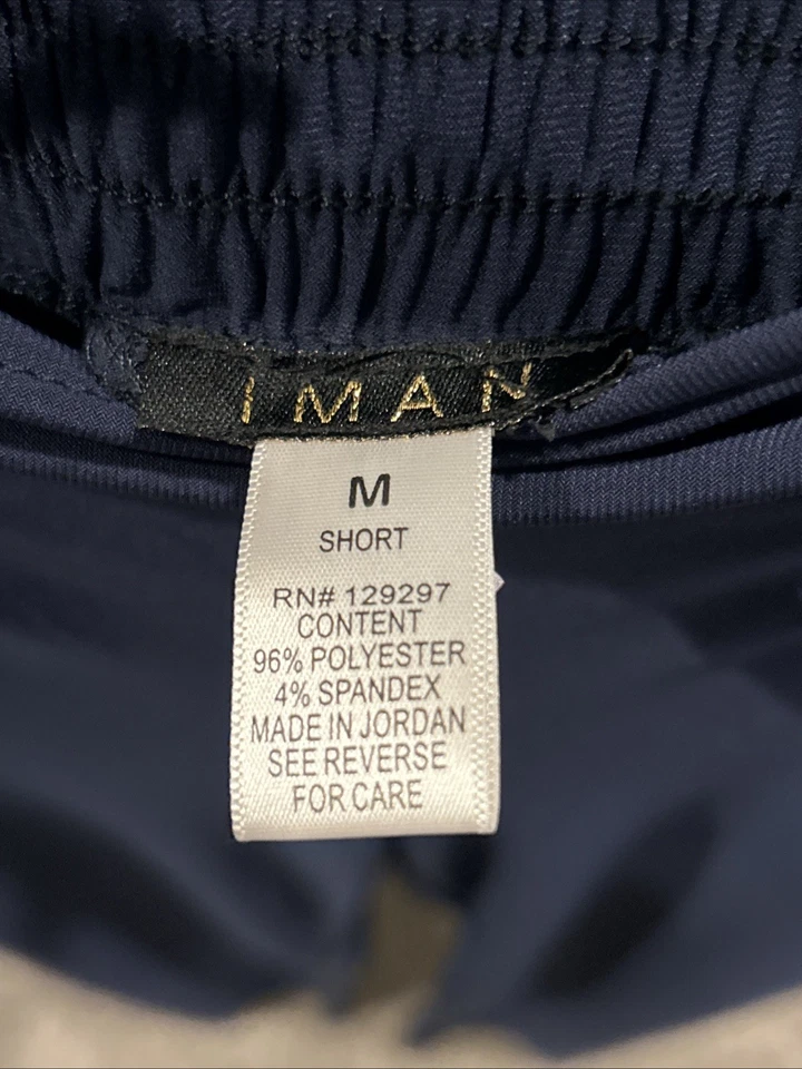 IMAN Global Chic Printed Woven Pull-on Palazzo Pant Blue NET Medium Short - Image 4 of 4