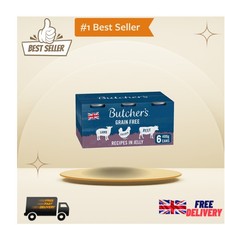 High-Fiber Dog Food in Jelly, 6 x 400g - Natural Ingredients for Active Adults 4.50 per kilo