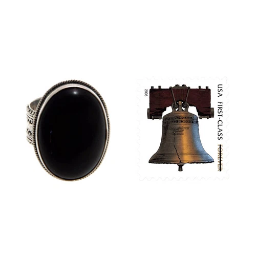 Onyx cocktail ring, 'Oracle' image 3
