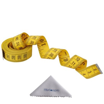 Wisdompro120-Inch(300cm) Soft Tape Measure for Sewing 120 Inch, 1 Pack Yellow 