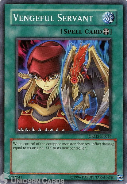 CRMS-EN046 Vengeful Servant Common UNL Edition Mint YuGiOh Card