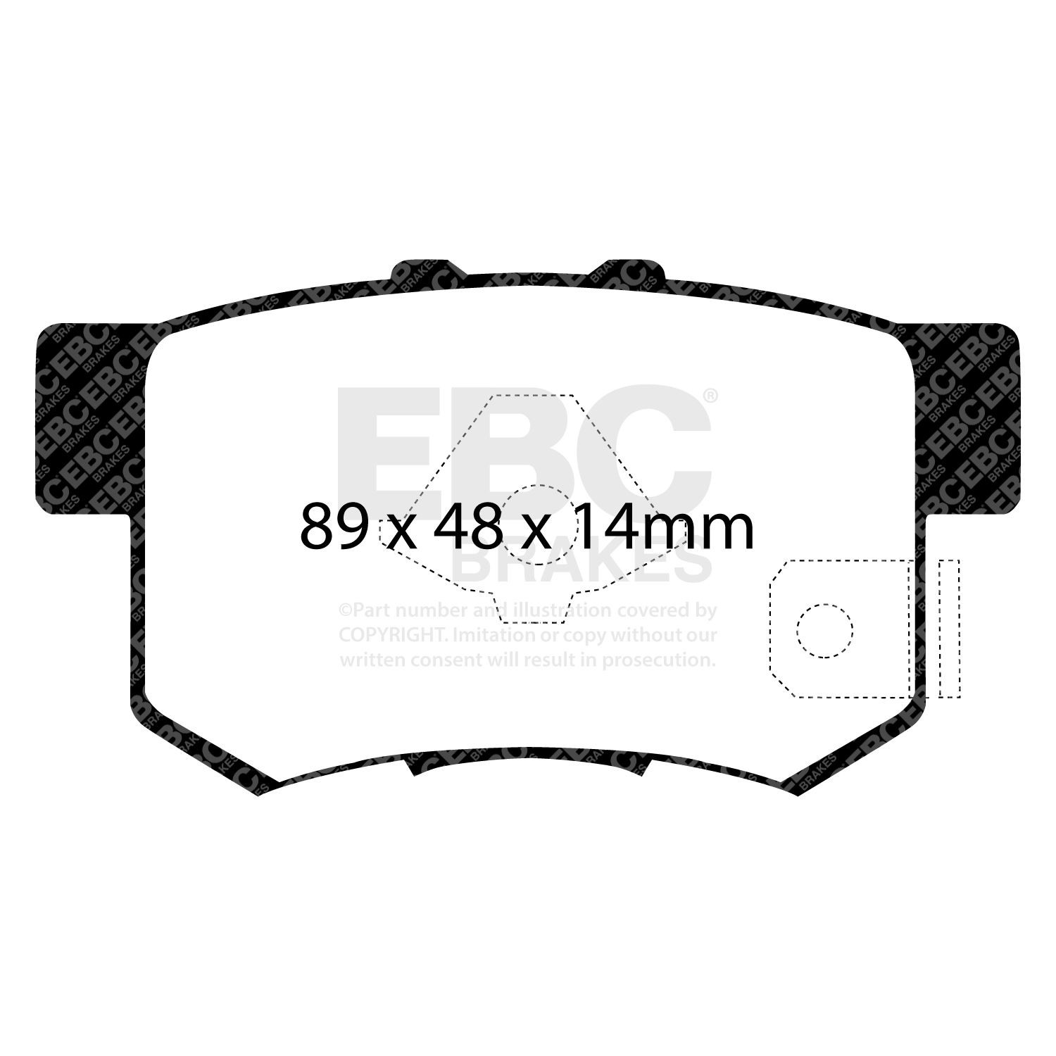 EBC DP21193 BRAKE PAD SET DISC BRAKE Rear