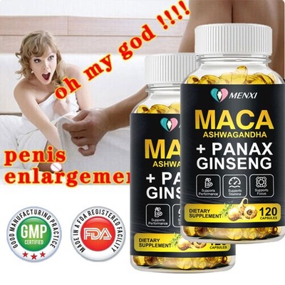 #1 BEST-MALE ENLARGER THICKER LONGER BIGGER 4'' GROWTH ENLARGEMENT 120 CAPSULES