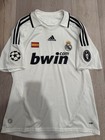 2008-2009 Real Madrid Champions League Home Kit Raul Size L