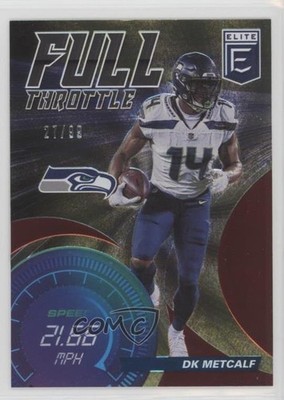 2021 Panini Donruss Elite Full Throttle Red 27/99 DK Metcalf #FT19 4g8