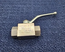 STAUFF BBV-2-G08-8001-M: Mild Steel Nickel-Plated 2-Way Ball Valve Connection