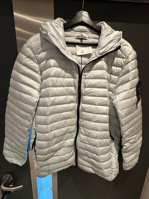 Stone Island Daunenjacke R-Nylon Down-TC  NEU Pearl Grey L 