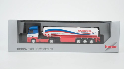 Herpa 1/87 942096 MB Actros SFTP 2.3 tren cisterna gasolina "HERMANN LOTHER" | Condition: Gebraucht