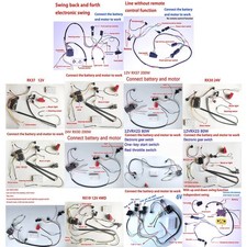 Children's Electric Car Wire and Switch Kit with Remote Control RC DIY Set