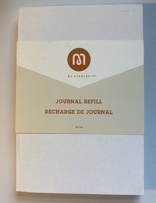 M By Staples Journal Refill 18154 8x5.5  240-Page Narrow Ruled Paper 