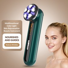 Professional Microcurrent RF LED Facial Device For Skin Tightening Anti Aging