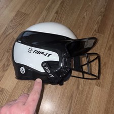 Rip It Vision Pro Fastpitch Softball Batting Helmet M/L Black White w/ vents