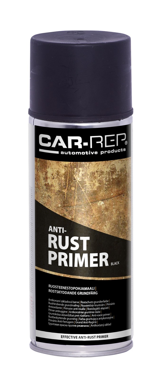 Car-Rep Anti-Rust Black Primer Spray Paint 400mL High Quality Acrylic Finish