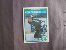 1982-83 O-PEE-CHEE HOCKEY CARD RON FRANCIS HARTFORD WHALERS RC