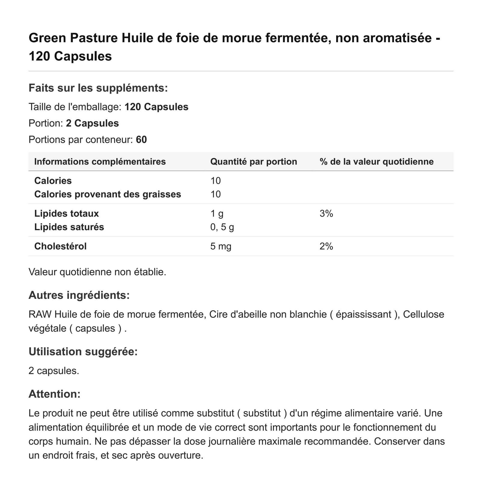 Huile de foie de morue fermentée pour la routine bien-être d'hiver - 2