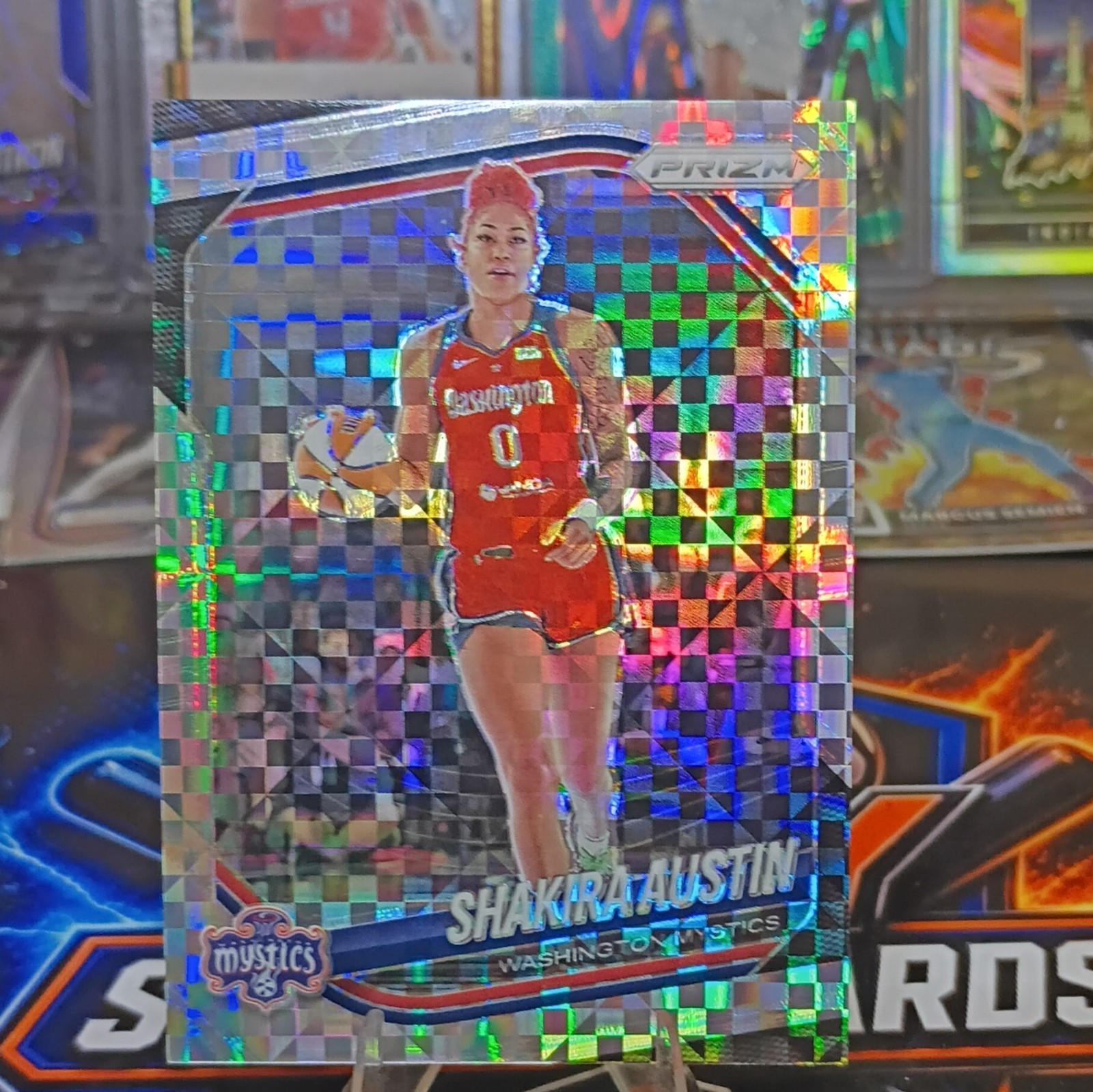 Panini 2025 Prizm WNBA Shakira Austin Washington Mystics #81 Checkerboard