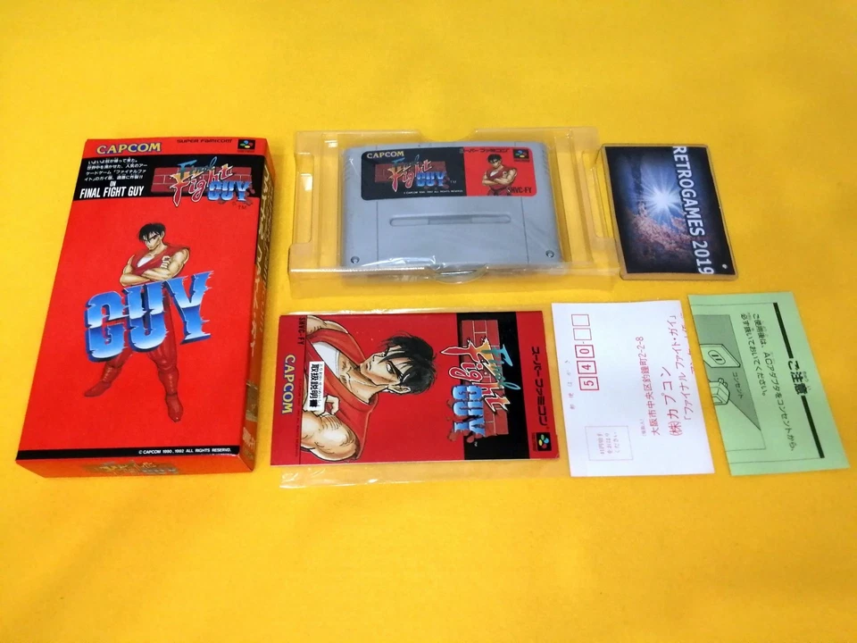 FINAL FIGHT GUY NINTENDO SUPER FAMICOM SFC REG CARD RARE! - Image 2 of 4