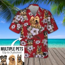 Funny Dog Custom Photo Hawaiian Shirt Dog Hawaiian Shirt Summer Shirt for Dog Lo