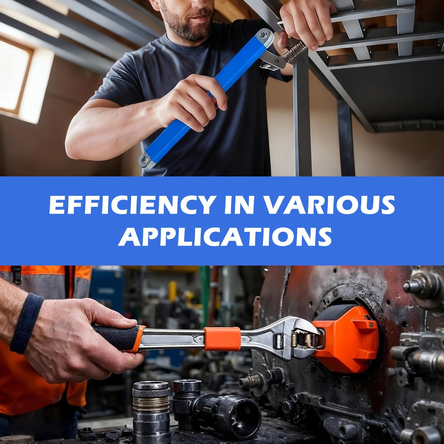 Offset Extension Wrench Set Ratchet Spanner Wrench with 4 Extender Adapter