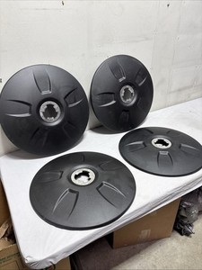 4 PACK WCC-100 FlowBelow Aero Kit 22.5 Wheel Covers Black Color
