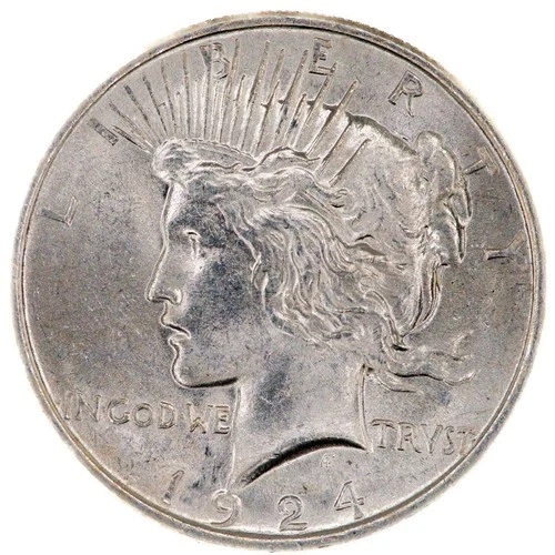 1924 Peace Silver Dollar   |  Gem Brilliant Uncirculated  |  Beautiful Coin