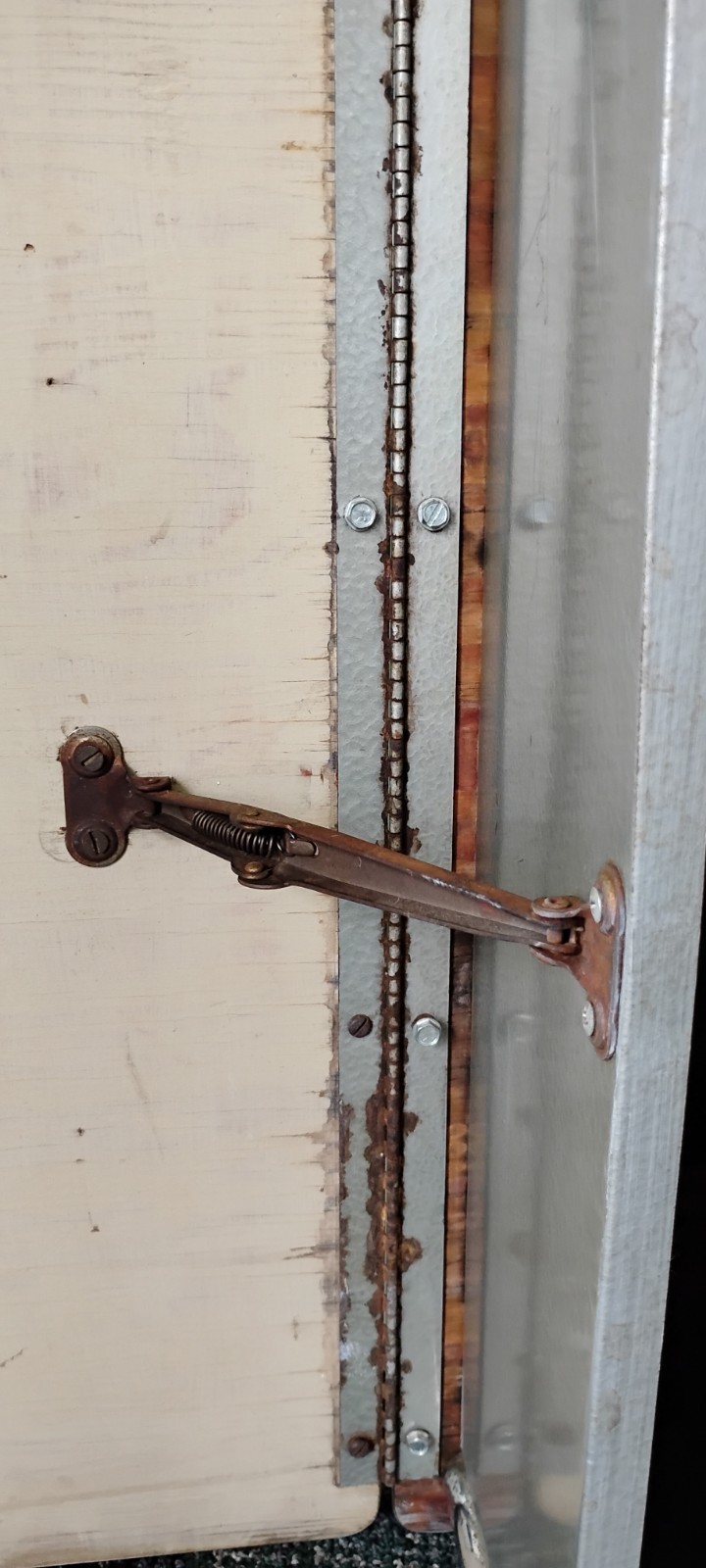 50's Chrome & Cracked Ice Formica Drop Leaf Table Cart w/Drawer Wheels 27"T MCM