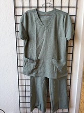 Cherokee Women's Original ultra Heathered Forest Scrub Set Size Small New