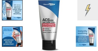 glutathione gel benefits Superior Healing Silver Gel - ACS 200 Silver-Glutathione 2 oz for All Skin  Types