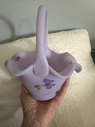 fenton baskets with handles